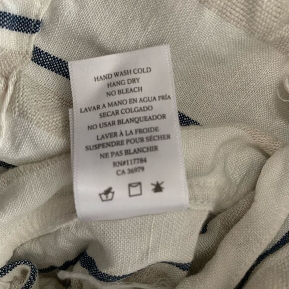 Rails Rowen Coco Stripe Linen Jacket Large - Picture 8 of 10